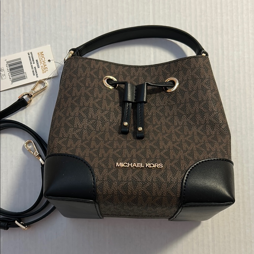 Michael Kors Small Mercer Drawstring Bucket Bag